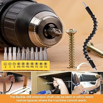 Flexible Drill Bit Extension Guide