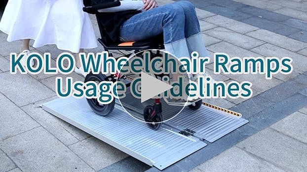 Portable Aluminum Wheelchair Ramp Usage Guide
